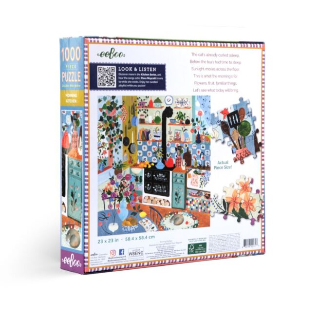 eeBoo 1000 Pc Puzzle - Morning Kitchen - Image 2