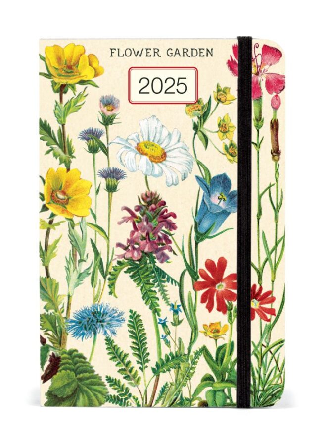 Cavallini 2025 Weekly Planner – Flower Garden