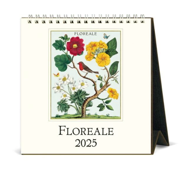 Cavallini 2025 Desk Calendar - Floreale