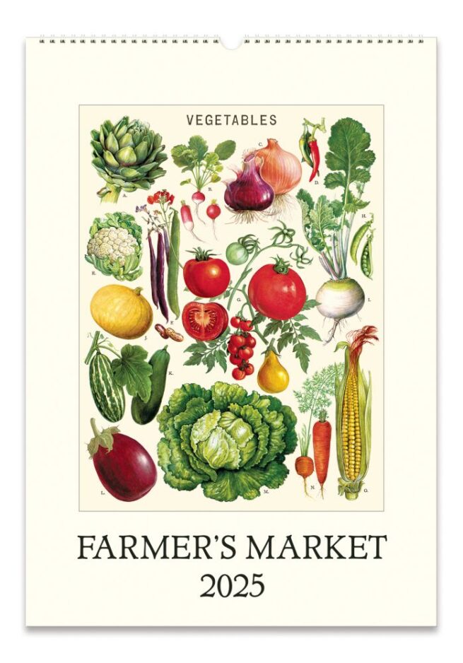 Cavallini 2025 Wall Calendar – Farmers Market
