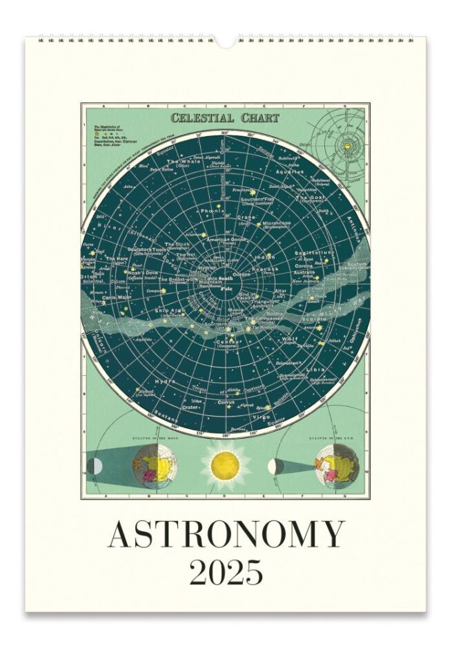 Cavallini 2025 Wall Calendar – Astronomy