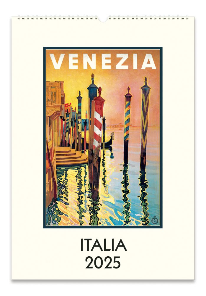 Cavallini 2025 Wall Calendar Italia Evans and Hall