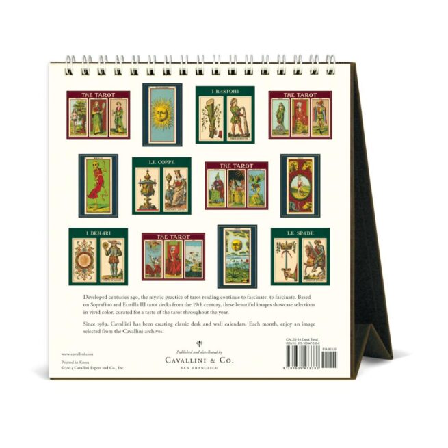 Cavallini 2025 Desk Calendar - Tarot - Image 3