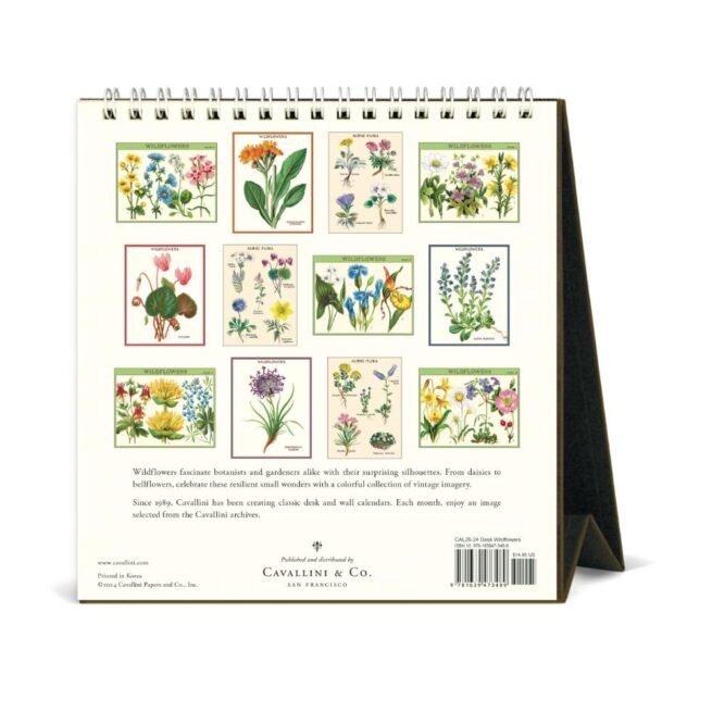 Cavallini 2025 Desk Calendar - Wildflowers - Image 3