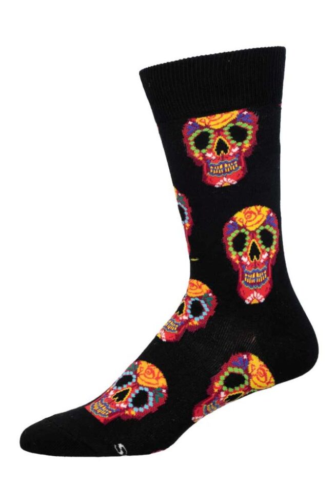 Socksmith Mens Socks - Dia Des Los Muertos Skull