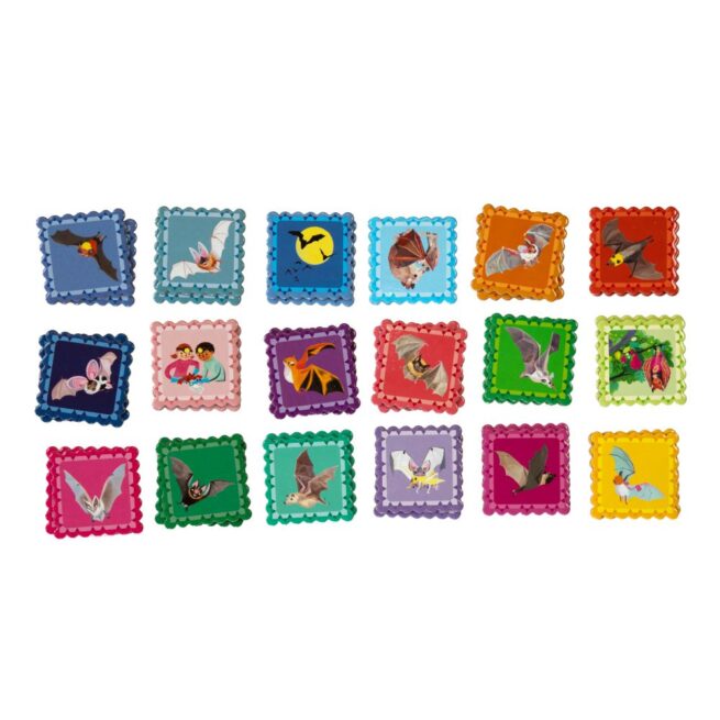 eeBoo Square Memory Game - Bats - Image 2