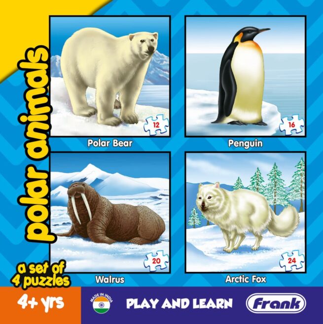 Frank Educational Play & Learn Puzzles - Polar Animals
