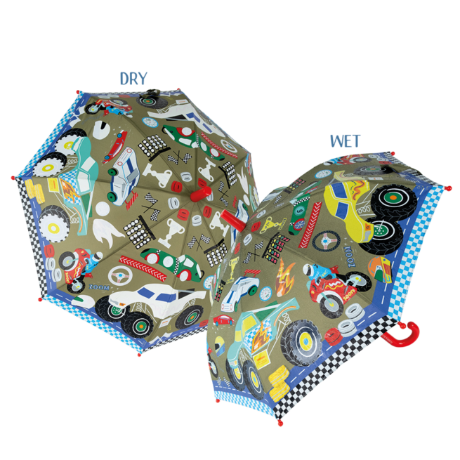 Floss & Rock Colour Changing Umbrella - Cars