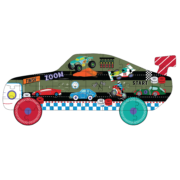 Floss & Rock 40 Pc Shaped Jigsaw Puzzle – Cars - Image 2