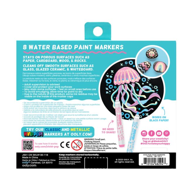 Ooly Markers – ViViD POP Paint! Markers - Pastel/8 - Image 4