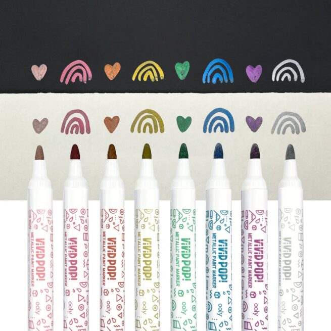 Ooly Markers – ViViD POP Paint! Markers - Metallic/8 - Image 3