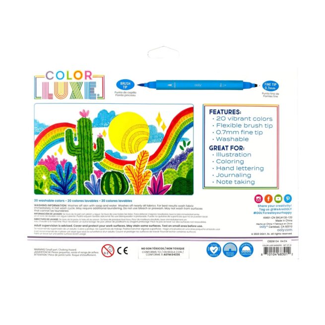 Ooly Markers – Colour Luxe Double Ended/20 - Image 4