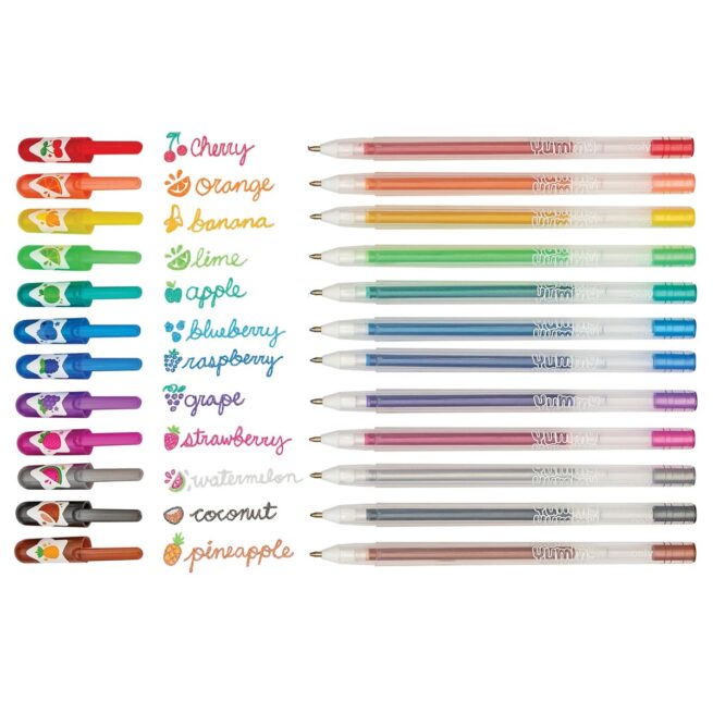 Ooly Pen – Yummy Yummy Glitter Scented Gel Pens/12 - Image 2
