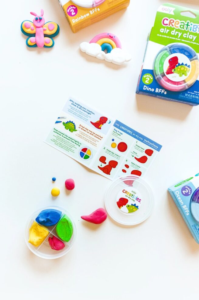 Ooly Creatibles Air Dry Clay Kit - Dino BBF's - Image 2