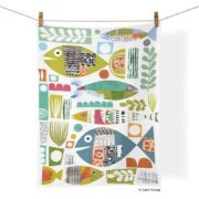 WerkShoppe Cotton Tea Towel – Fish School