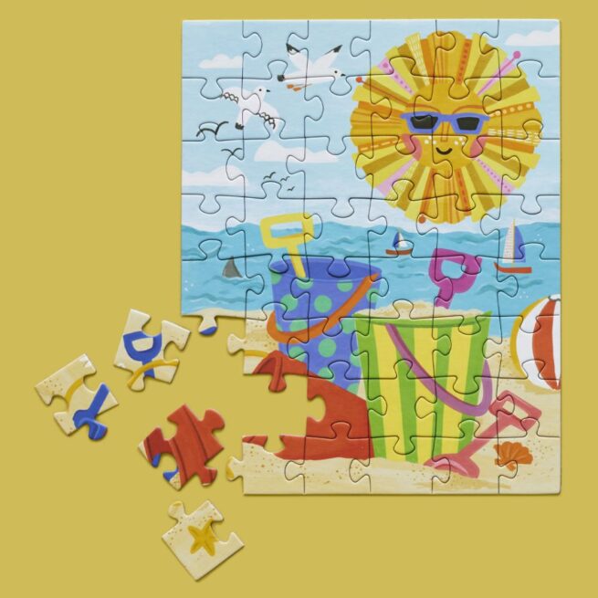 WerkShoppe Snax 48 Pc Puzzle – Beach Play - Image 3