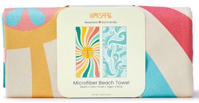 WerkShoppe Large Beach Towel – Sun & Sea
