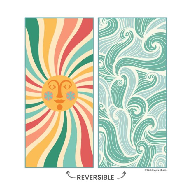 WerkShoppe Large Beach Towel – Sun & Sea - Image 3