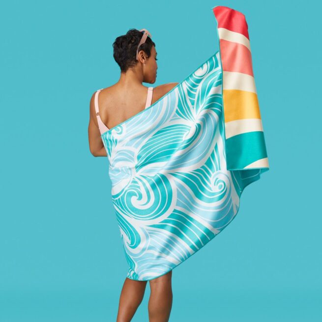 WerkShoppe Large Beach Towel – Sun & Sea - Image 4