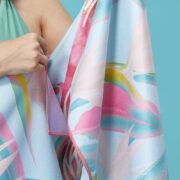 WerkShoppe Large Beach Towel – Flamingo Sunset - Image 5