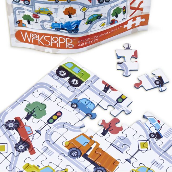 WerkShoppe Snax 48 Pc Puzzle – Trucks and Transportation - Image 3