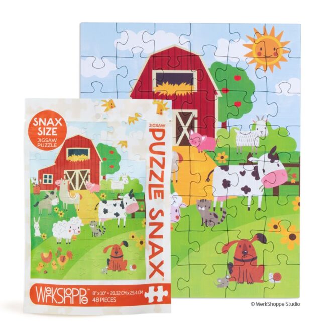 WerkShoppe Snax 48 Pc Puzzle – Farm Life