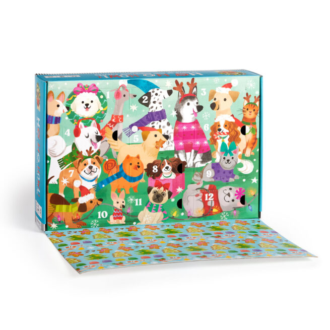 Mudpuppy Advent Calendar Mini Puzzles - Ho Ho Howl - Image 2