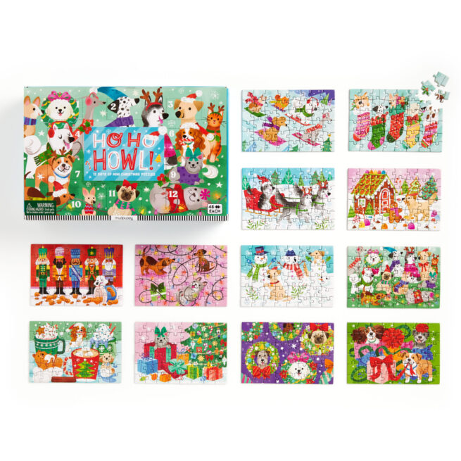 Mudpuppy Advent Calendar Mini Puzzles - Ho Ho Howl - Image 3