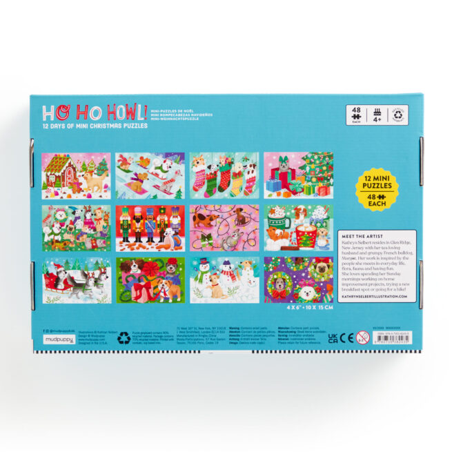 Mudpuppy Advent Calendar Mini Puzzles - Ho Ho Howl - Image 5