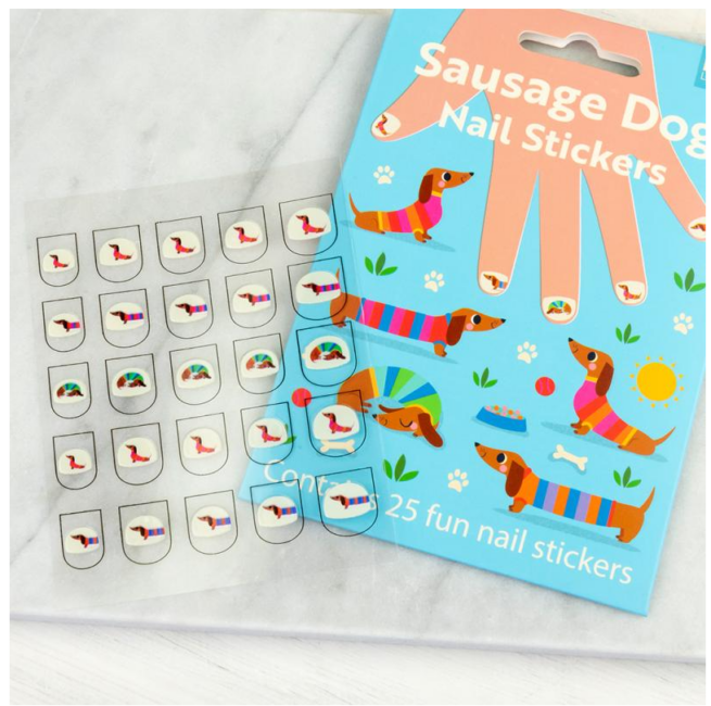 Rex London Child Nail Stickers - Sausage Dog - Image 3
