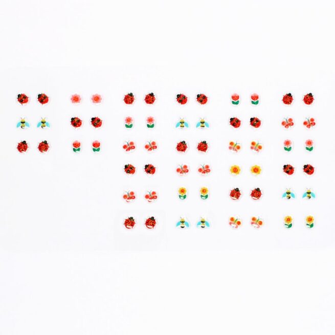 Rex London Stick on Earrings - Ladybird - Image 2