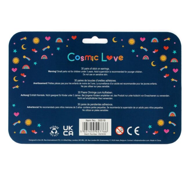 Rex London Stick on Earrings - Cosmic Love - Image 4