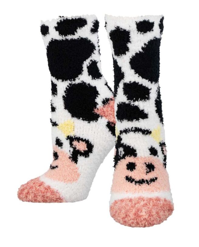Socksmith Warm & Cozy Ladies Socks - Moo Cow