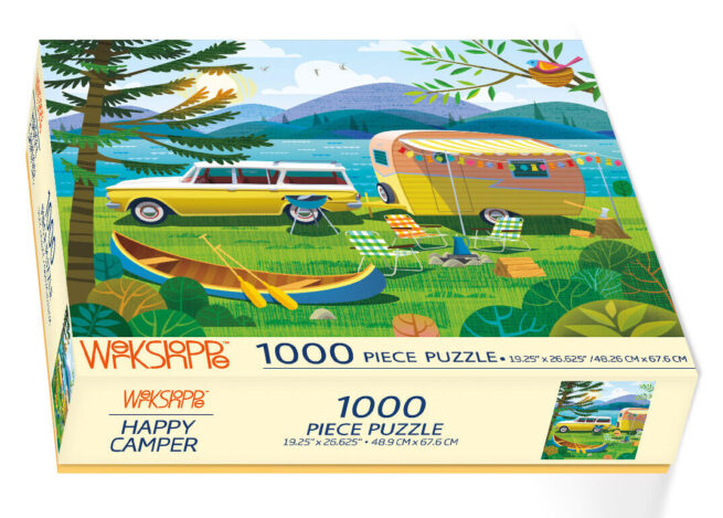 WerkShoppe 1000 Pc Puzzle – Happy Camper