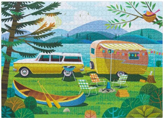 WerkShoppe 1000 Pc Puzzle – Happy Camper - Image 3