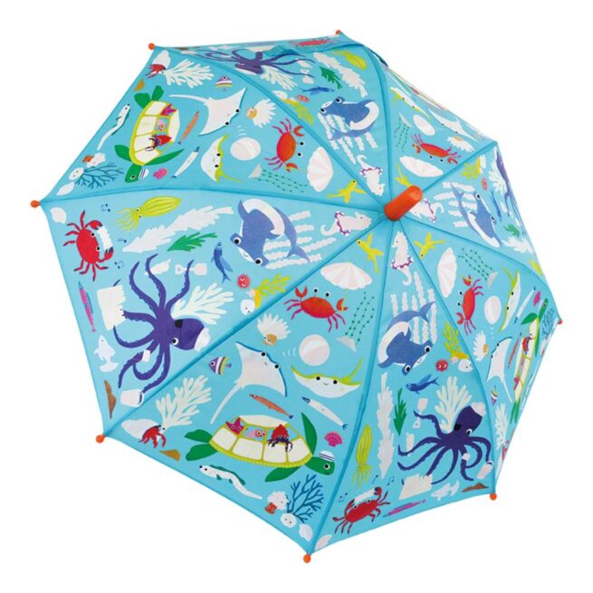 Floss & Rock Colour Changing Umbrella - Ocean - Image 2