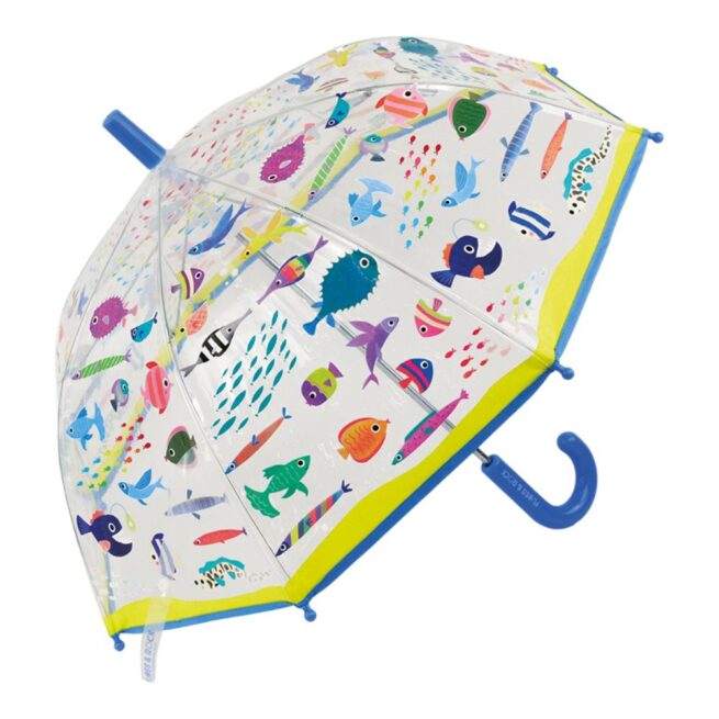 Floss & Rock Colour Changing Umbrella - Ocean Transparent