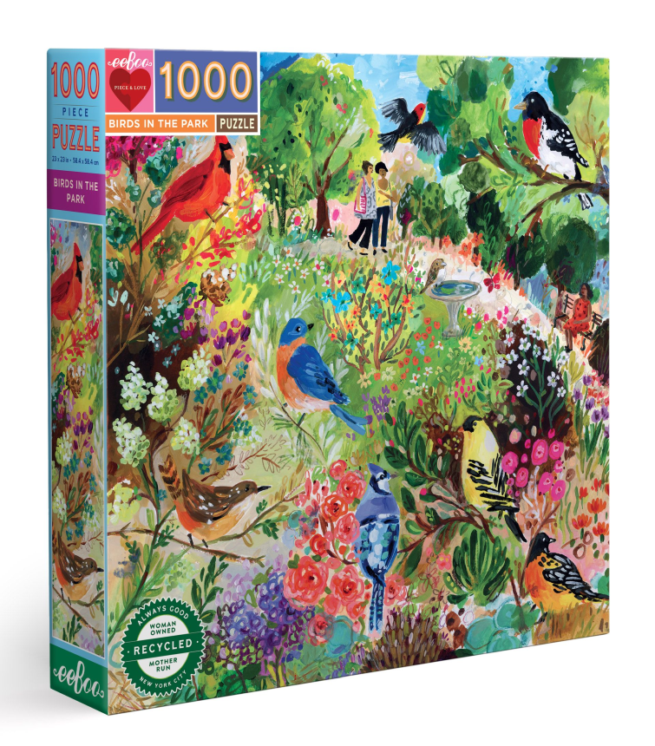 eeBoo 1000 Pc Puzzle - Birds in the Park