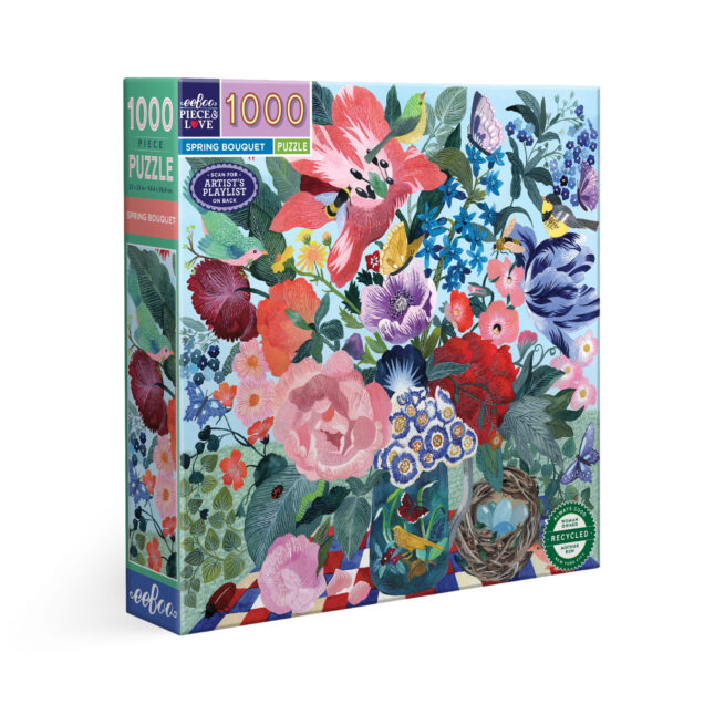 eeBoo 1000 Pc Puzzle - Spring Bouquet