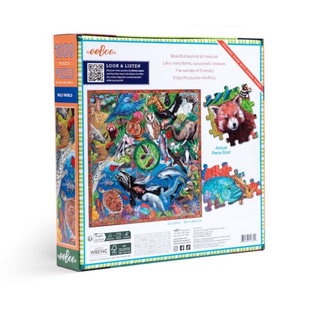 eeBoo 1000 Pc Puzzle - Wild World - Image 2