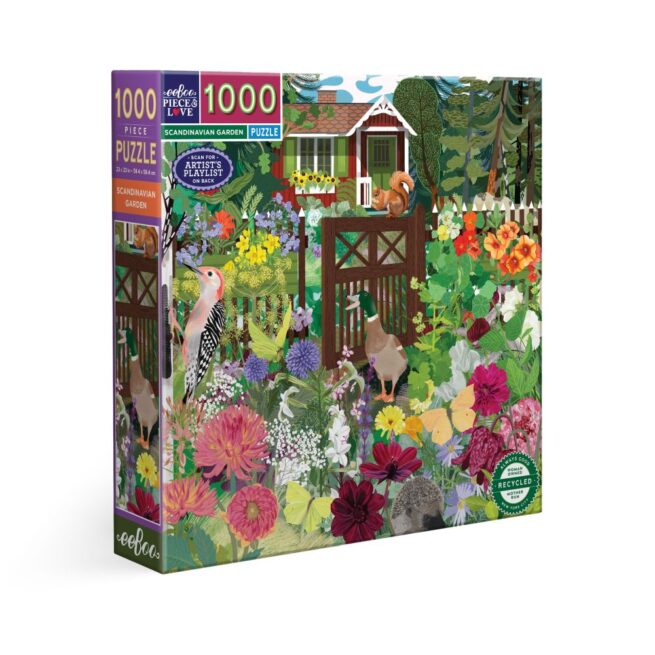 eeBoo 1000 Pc Puzzle - Scandinavian Garden