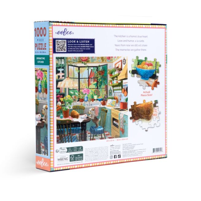 eeBoo 1000 Pc Puzzle - Spring Time Kitchen - Image 2