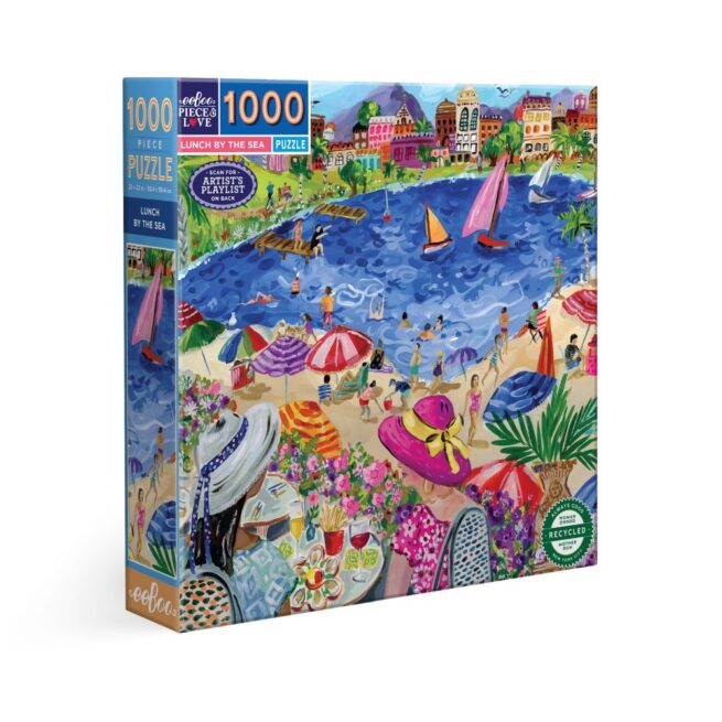 eeBoo 1000 Pc Puzzle - Lunch by the Sea