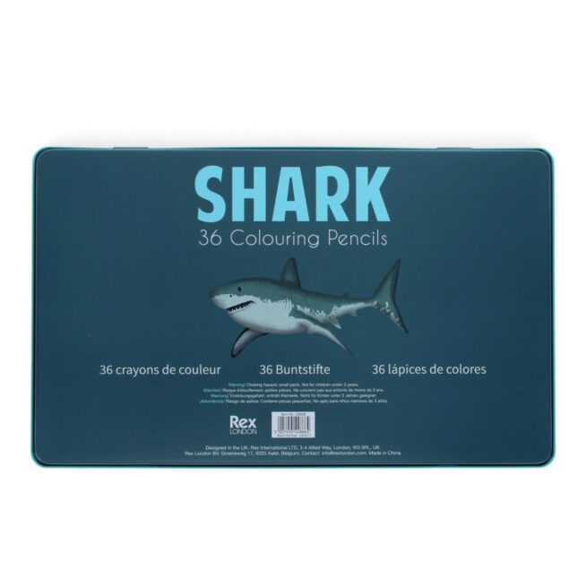 Rex London 36 Colouring Pencils - Sharks - Image 4