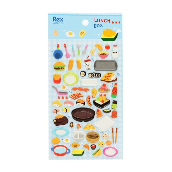 Rex London Puffy Stickers - Lunch Box