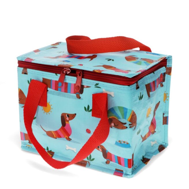 Rex London Insulated Lunch Bag - Sausage Dog Blue