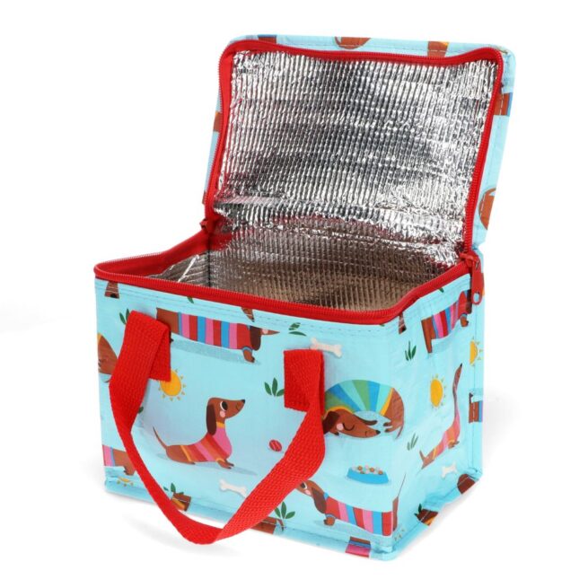 Rex London Insulated Lunch Bag - Sausage Dog Blue - Image 2
