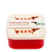 Rex London Snack Box Set of 3 - Sausage Dog Ivory - Image 2