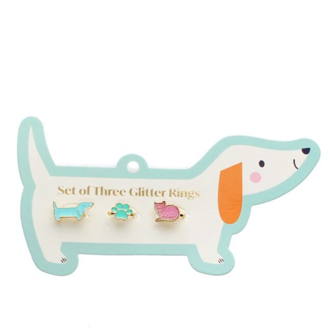 Rex London Glitter Rings/3 -Dog & Cat