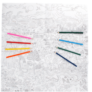 Rex London Large Colouring Poster - Baby Dinos - Image 2